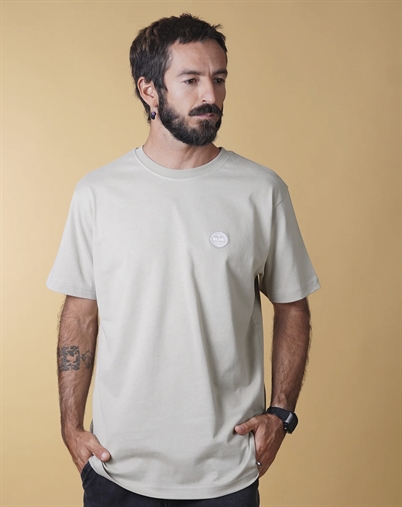 Elsk - Globe Brushed T-shirt - Sand Stone